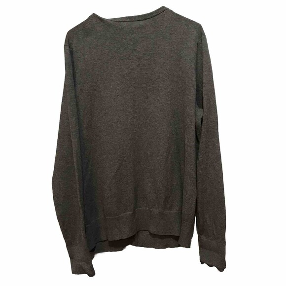 Lands End Cardigan Sweater Womens Size M Medium 10 12 Gray Button Front - Picture 3 of 5